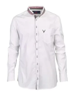 OS-Trachten Langærmet Herreskjorte, Slim Fit