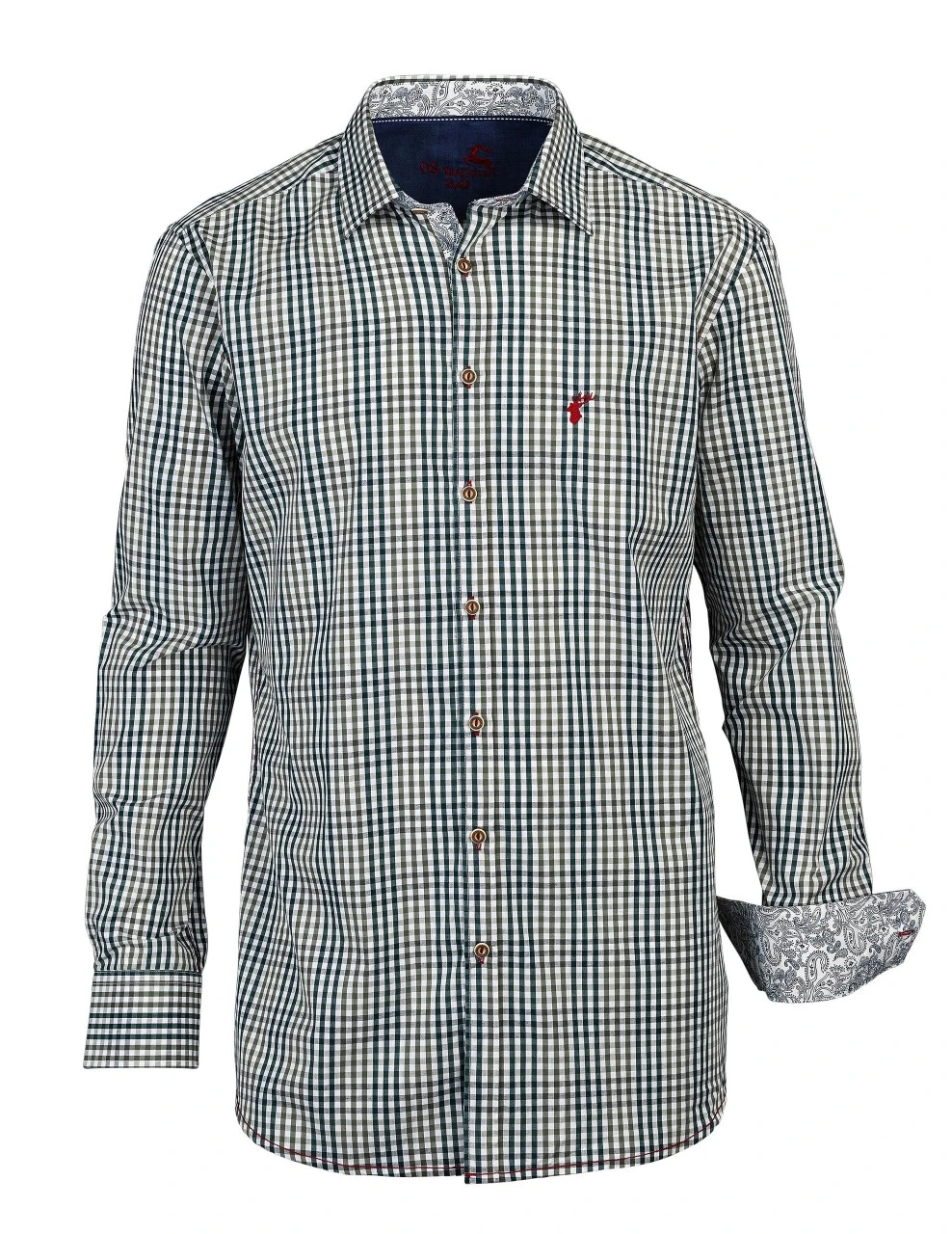 OS-Trachten Langærmet Herreskjorte, Slim Fit 2 OS-Trachten Langærmet Herreskjorte, Slim Fit - Billede 2