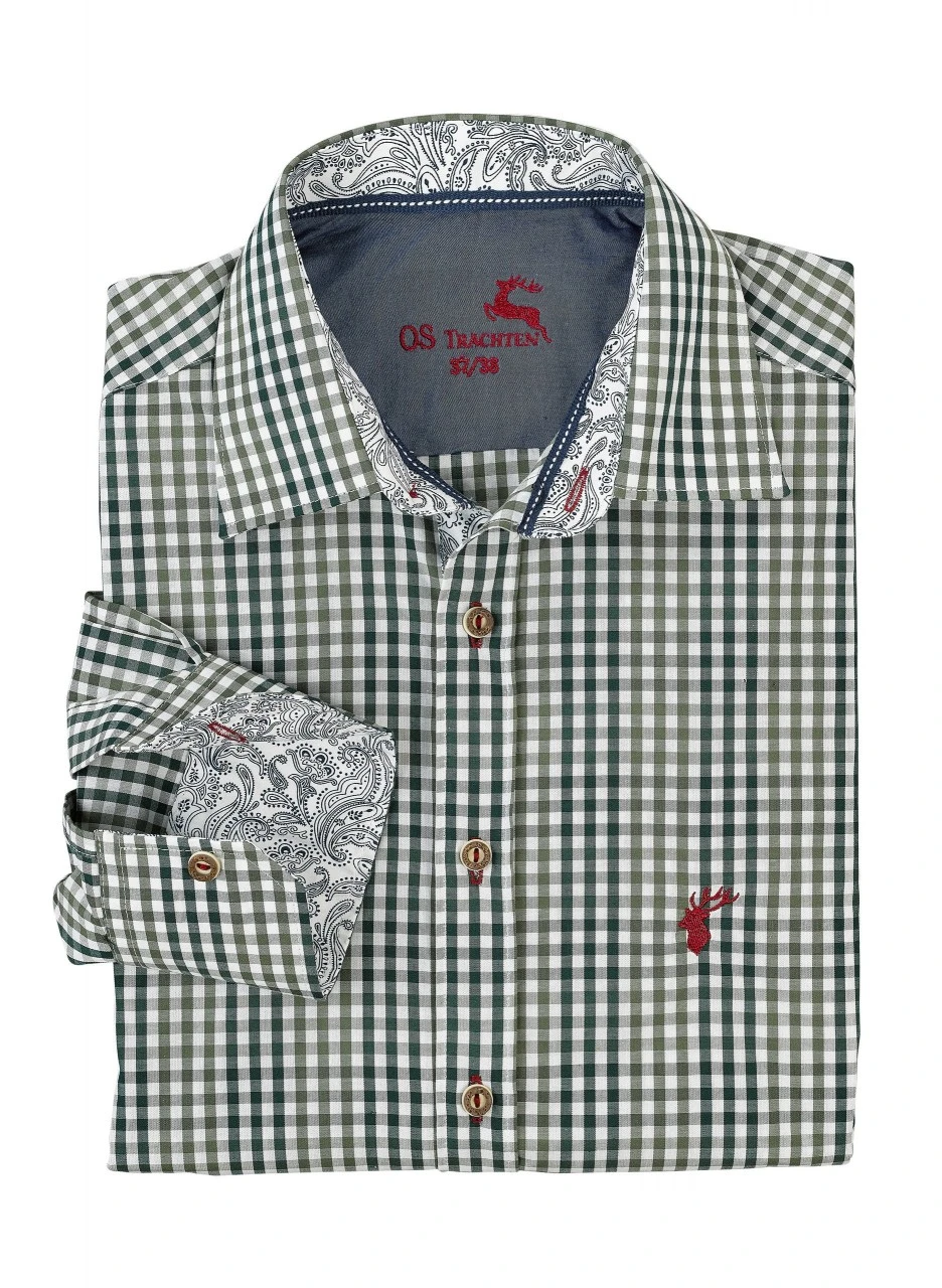 OS-Trachten Langærmet Herreskjorte, Slim Fit 1 OS-Trachten Langærmet Herreskjorte, Slim Fit