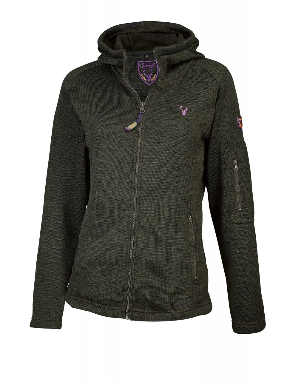 Hubertus Dame-Strikfleecejakke 1 Hubertus Dame-Strikfleecejakke